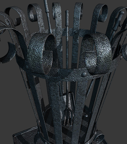 gothic stand 3d max - Fire stand by vitaloverdose