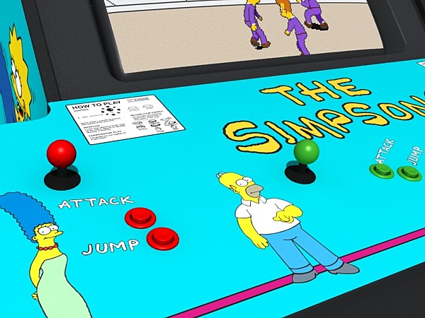 3ds max simpsons arcade - simpsons arcade by monkeyodoom