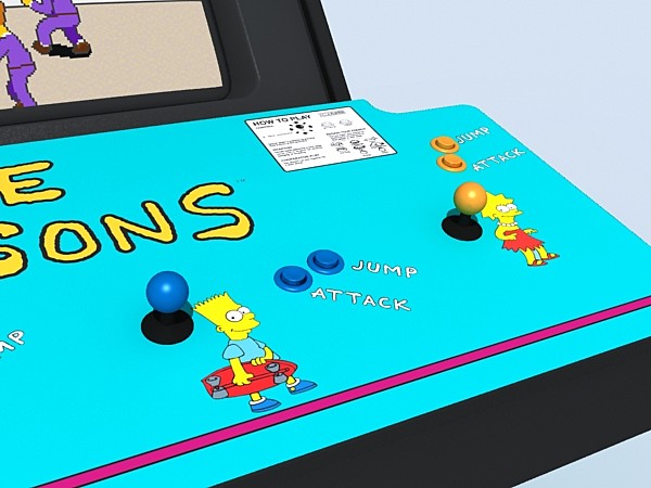 3ds max simpsons arcade - simpsons arcade by monkeyodoom