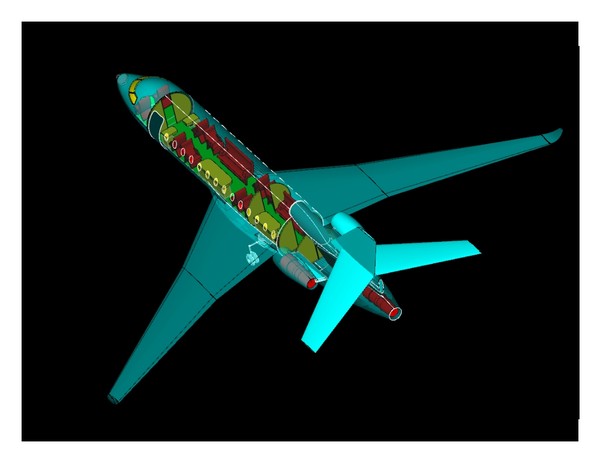 3d falcon 7x assembly model - Falcon 7X 3D Assembly Model by RodgerSaintJohn