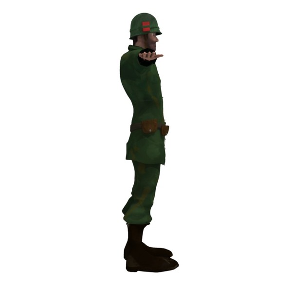 3d world war usa soldier model - Soldier WW2 by robman88