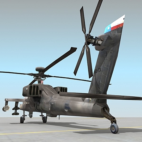 lightwave ah-64d apache ah64 ah-64 - AH-64D Apache by Omegavision