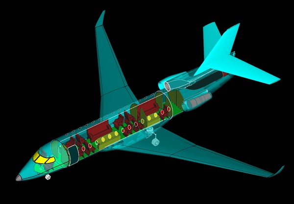 3d falcon 7x assembly model - Falcon 7X 3D Assembly Model by RodgerSaintJohn