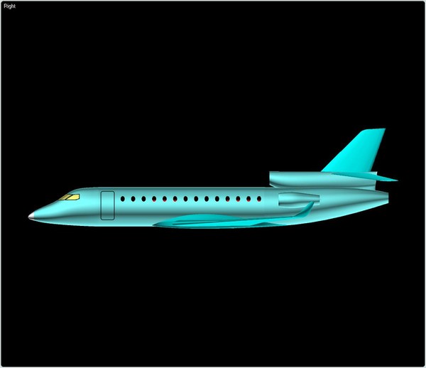 3d falcon 7x assembly model - Falcon 7X 3D Assembly Model by RodgerSaintJohn