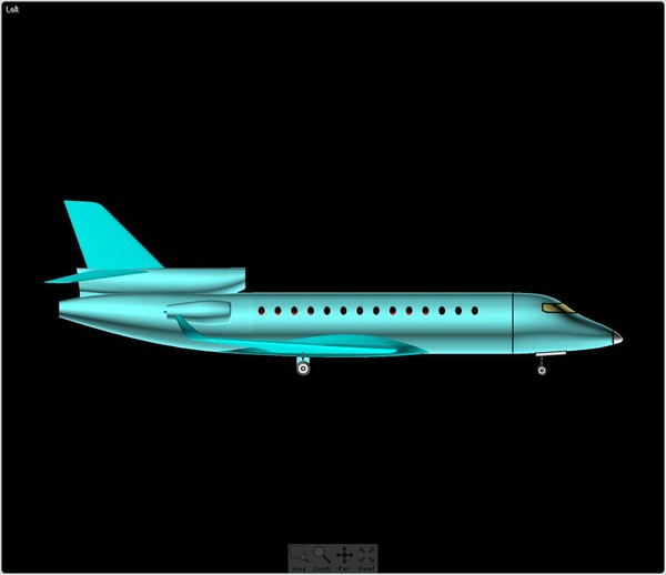 3d falcon 7x assembly model - Falcon 7X 3D Assembly Model by RodgerSaintJohn