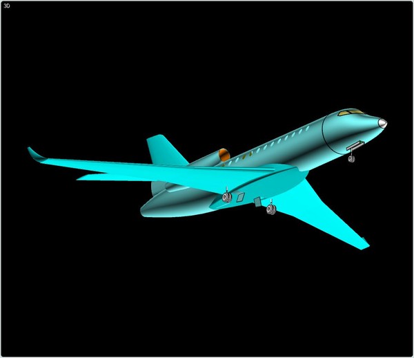 3d falcon 7x assembly model - Falcon 7X 3D Assembly Model by RodgerSaintJohn