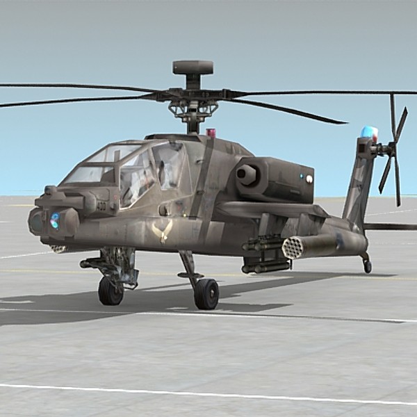 lightwave ah-64d apache ah64 ah-64 - AH-64D Apache by Omegavision