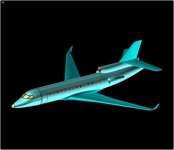 3d falcon 7x assembly model - Falcon 7X 3D Assembly Model by RodgerSaintJohn