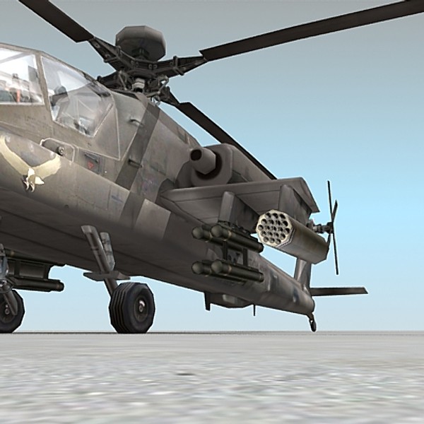 lightwave ah-64d apache ah64 ah-64 - AH-64D Apache by Omegavision