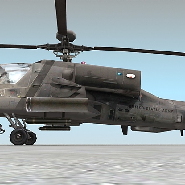 lightwave ah-64d apache ah64 ah-64 - AH-64D Apache by Omegavision