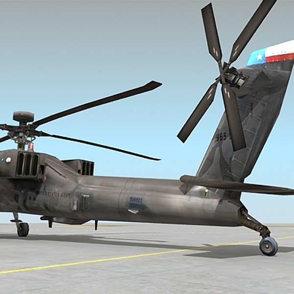 lightwave ah-64d apache ah64 ah-64 - AH-64D Apache by Omegavision