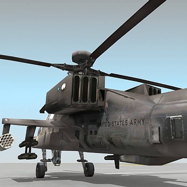lightwave ah-64d apache ah64 ah-64 - AH-64D Apache by Omegavision