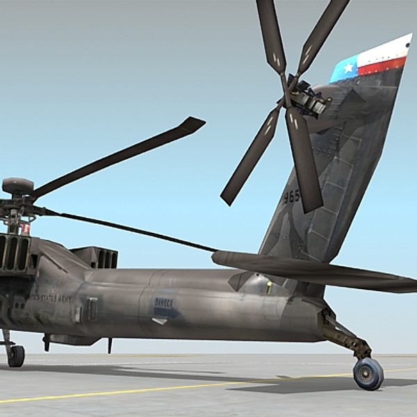 lightwave ah-64d apache ah64 ah-64 - AH-64D Apache by Omegavision