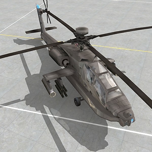 lightwave ah-64d apache ah64 ah-64 - AH-64D Apache by Omegavision