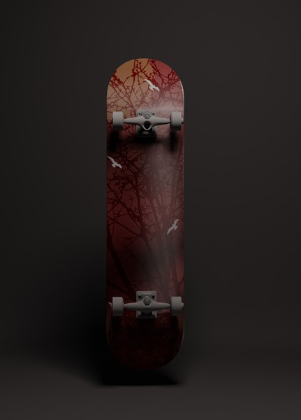 3d obj skateboard skate board - skateboard by dentonvanzan