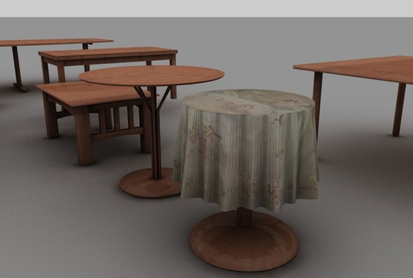 table assortment c4d - Table Assortment by MattTrout