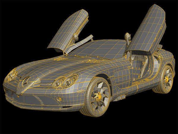 3d max mercedes slr mclaren roadster - Mercedes Benz SLR McLaren Roadster by Oricle