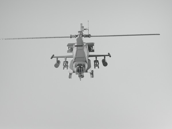 3d apache helicopter model - AH-64D Apache by dentonvanzan