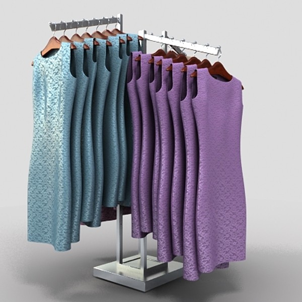 womens dresses 3d model - womens dresses 2 by monkeyodoom