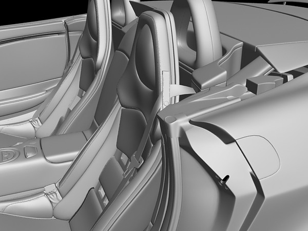 3d max mercedes slr mclaren roadster - Mercedes Benz SLR McLaren Roadster by Oricle
