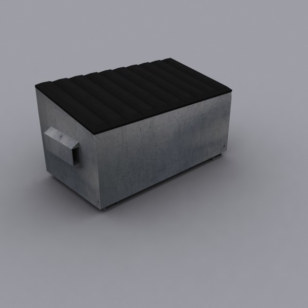 3ds max dumpster polys - Low Poly Dumpster Model Pack by Game Model Creations