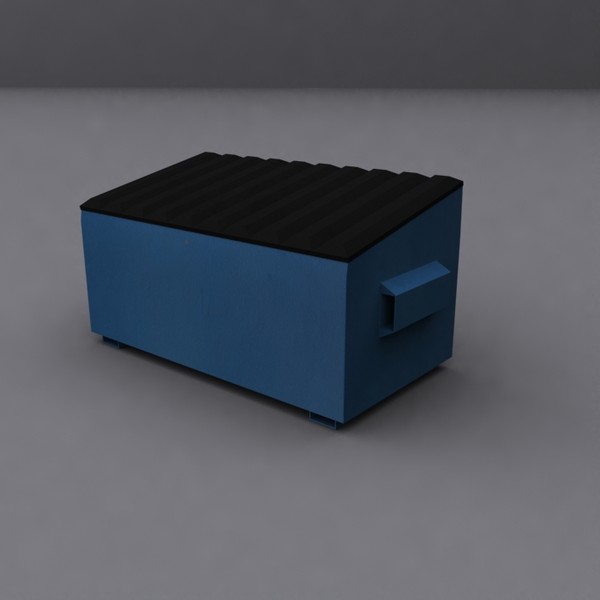 3ds max dumpster polys - Low Poly Dumpster Model Pack by Game Model Creations