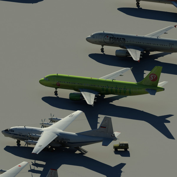 civil military transport aircrafts 3d max - Civil and transport aviation bundle by Ghost.4d