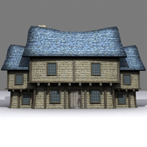 big medieval fantasy house max - Low Poly Big Medieval Fantasy House by Game Model Creations