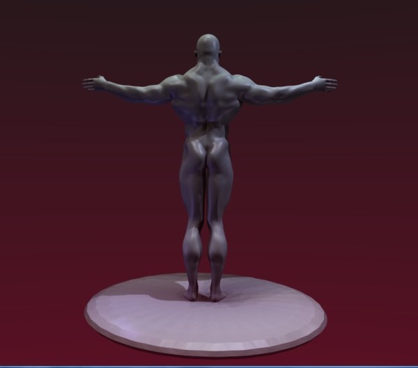 3dsmax muscular male - Bodybuilder by demoncio