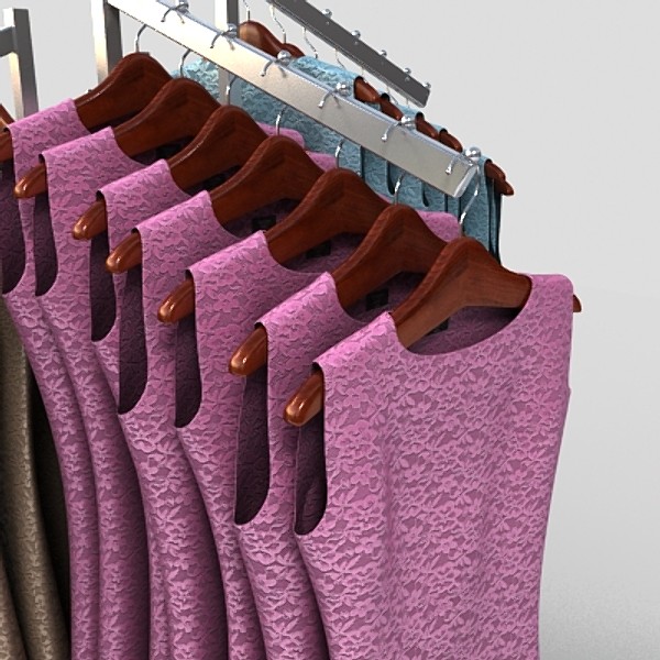 womens dresses 3d model - womens dresses 2 by monkeyodoom
