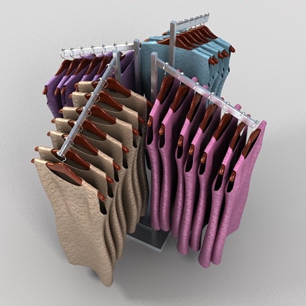 womens dresses 3d model - womens dresses 2 by monkeyodoom