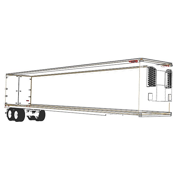 53ft reefer trailer truck 3d lwo - Great Dane Classic 53ft reefer by bansheewoj