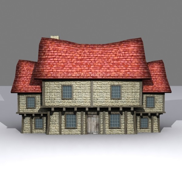 big medieval fantasy house max - Low Poly Big Medieval Fantasy House by Game Model Creations