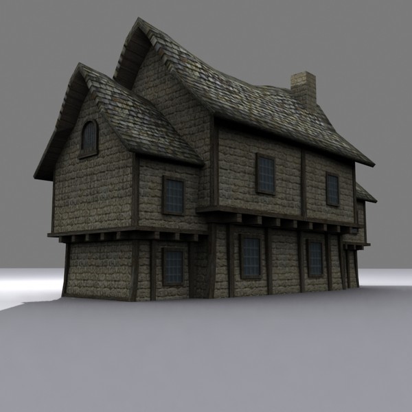 big medieval fantasy house max - Low Poly Big Medieval Fantasy House by Game Model Creations