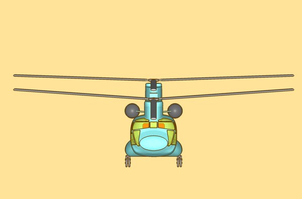 3d ch-47d helicopter multi assembly model - CH-47D_Helicopter Multi Part Assembly Model by RodgerSaintJohn