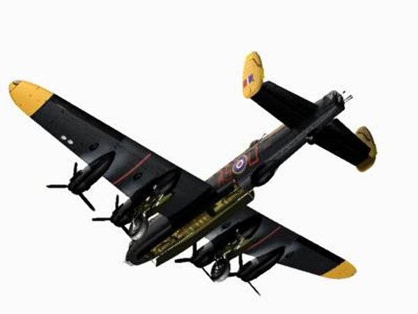 3d avro lancaster bomber g-h model - Avro Lancaster B1 G-H by pbratt
