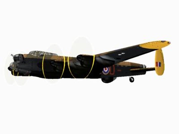 3d avro lancaster bomber g-h model - Avro Lancaster B1 G-H by pbratt