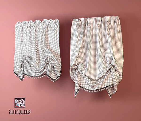 roman blinds 3d max - Roman blinds by kupfer