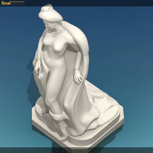 max yang beautiful women - Yang Guifei - statue by VirtualWax