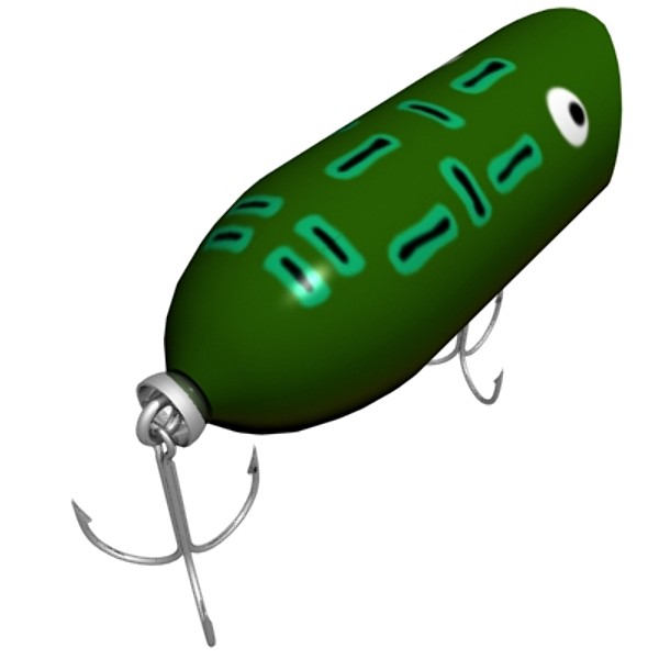 topwater fishing plug 3d model - Lucky13_max.zip by 3D_duck