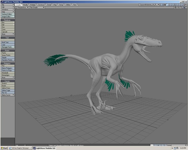 raptor dinosaur lwo - Raptor_Model.zip by 3dCreatures