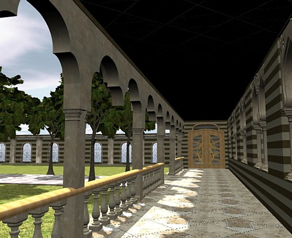 cinema4d palace building - Arab Palace by ERLHN