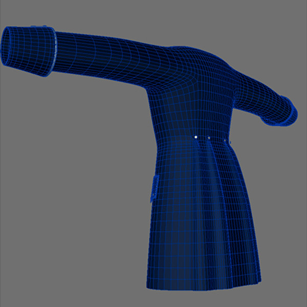 free 3ds model navy coat - Navy Coat by mostlysquare