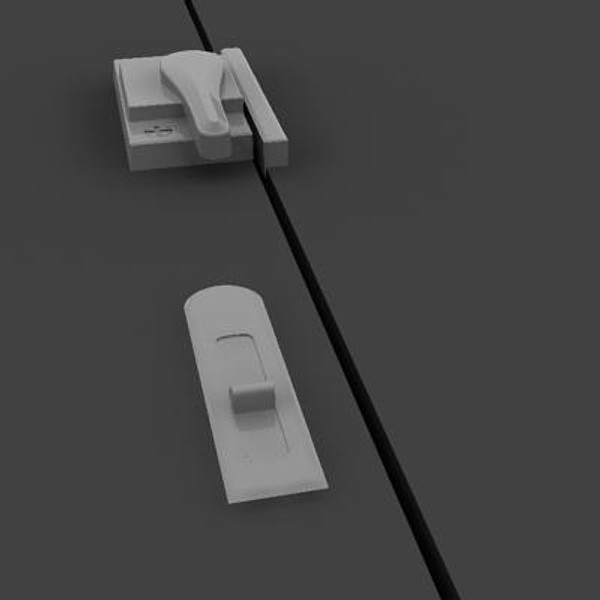 3d window cam latch model - Window Cam & Latch by ArtboySHF