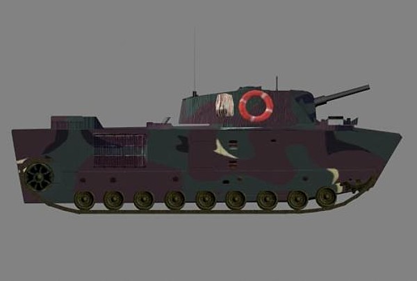 3d military vehicles model - LVTP-5 AMPHIBIOUS ASSAULT VEHICLE  Mod 1B -  by Xacta  3D models by Xacta