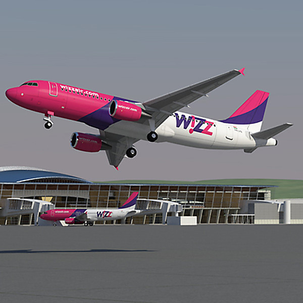 airbus a320 europe airlines 3d model - Airbus A320 Collection. Eight Europe Airlines 1 by ArqArt3D
