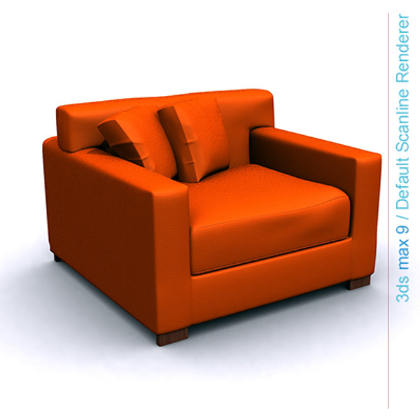 3ds max modern architectural - chair 01... by Lajhar 
