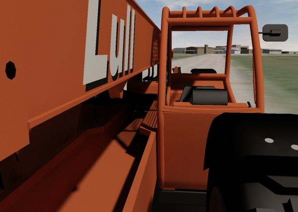 3ds max lull 644e-42 telehandler forklift - Lull 644E-42 Telehandler Forklift & Asphalt Roller Compactor 2 Model Set by Imagetek3D