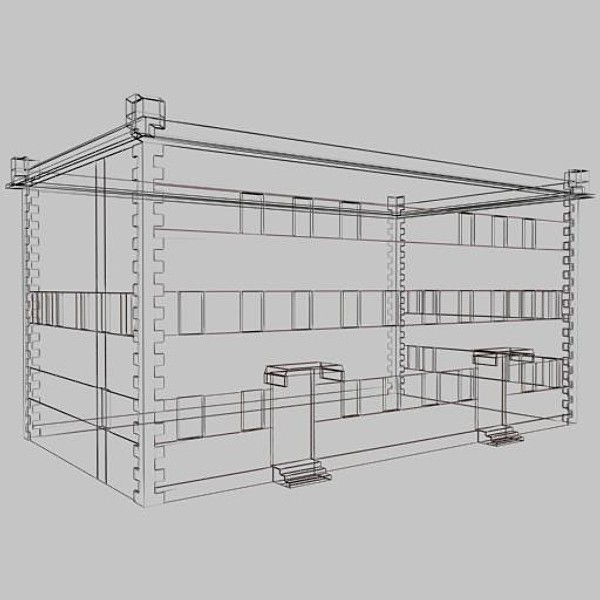 3ds building games - Building traditional style low poly by sabah_au