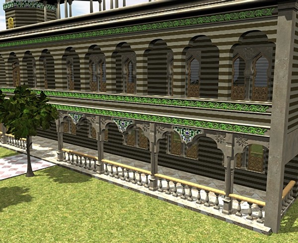 cinema4d palace building - Arab Palace by ERLHN